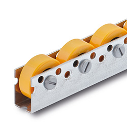 Conveyor rollers for universal runners
